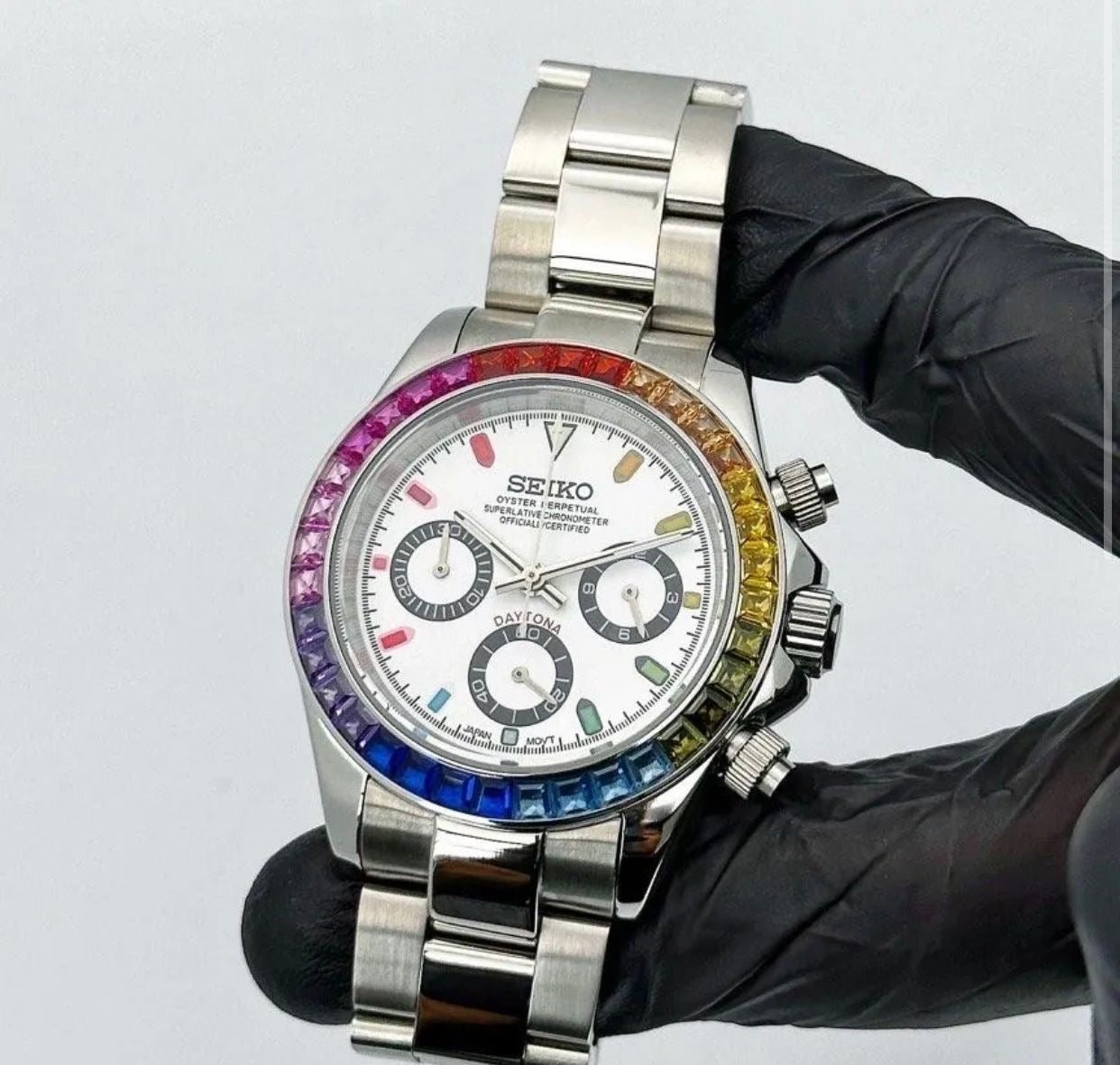 SEIKO MOD SEIKONA RAINBOW SILVER