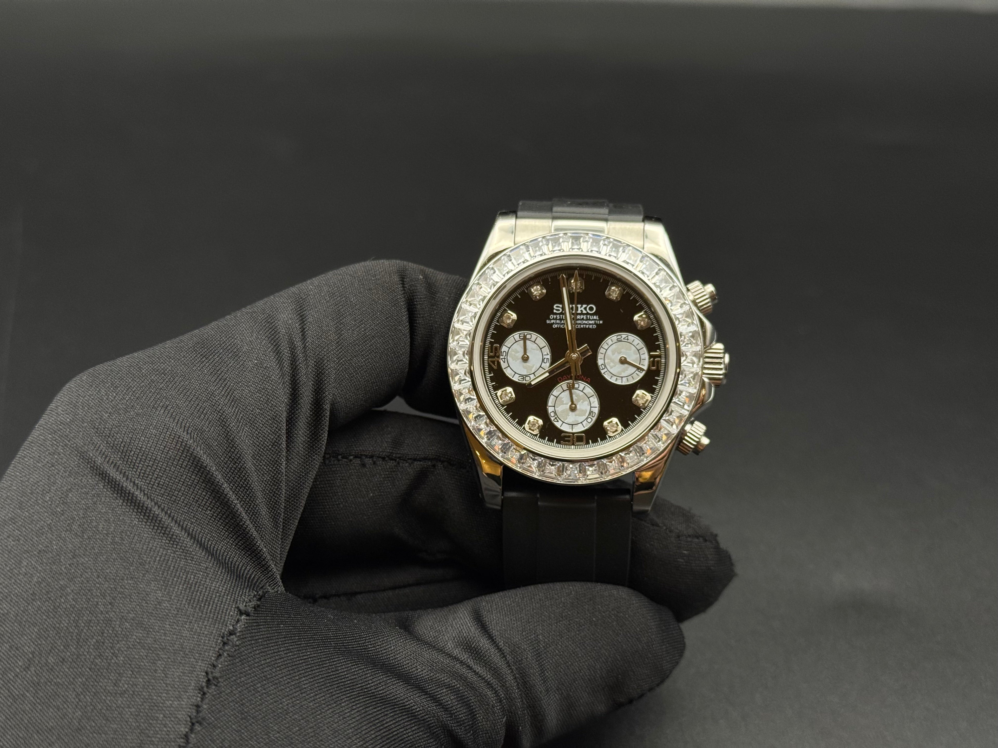 SEIKO MOD SEIKONA STEEL DIAMONDS